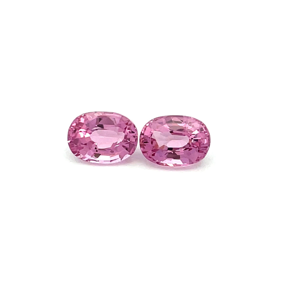 2.07cts Natural Pink Burma Spinel Gemstone Pair - Oval Shape - 26887RGT