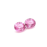 2.07cts Natural Sakura Pink Burma Spinel Gemstone Pair - Oval Shape - 26888RGT