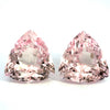 58.52cts Natural Pink Morganite Gemstone Pair - Trilliant Shape - 26896RGT