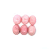 38.43cts 6 Pcs Lot Natural Pink Opal Gemstone - 15X11MM Oval Cabochon - RGTPO