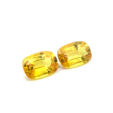 3.89cts Natural Beryllium Yellow Sapphire Gemstone - Cushion Shape - RS
