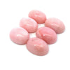 38.43cts 6 Pcs Lot Natural Pink Opal Gemstone - 15X11MM Oval Cabochon - RGTPO