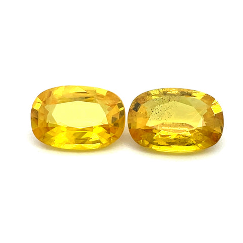 4.50cts Natural Beryllium Yellow Sapphire Gemstone - Cushion Shape - RS