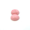 7.89cts Pair Natural Pink Opal Gemstone - 12X10MM Oval Cabochon - RGTPO
