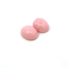 7.89cts Pair Natural Pink Opal Gemstone - 12X10MM Oval Cabochon - RGTPO