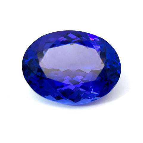 18.20cts Natural Blue Tanzanite Gemstone - Oval Shape - 846RGT