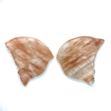 11.45cts Natural White Orange Butterfly Quartz Carving - BC3