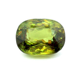 14.17cts Natural Green Sphene Gemstone - Oval Shape - D25003