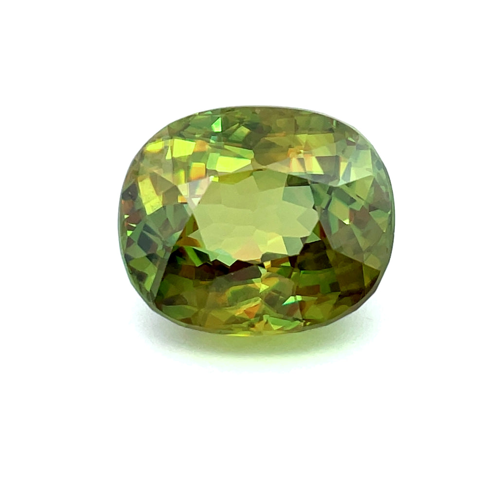 10.93cts Natural Green Sphene Gemstone - Oval Shape - D25008