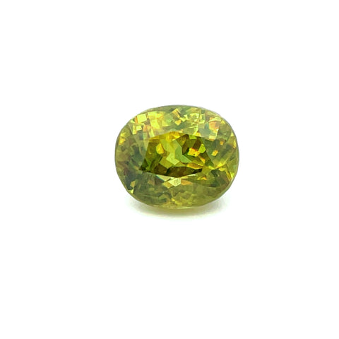 4.30cts Natural Green Sphene Gemstone - Oval Shape - D25011
