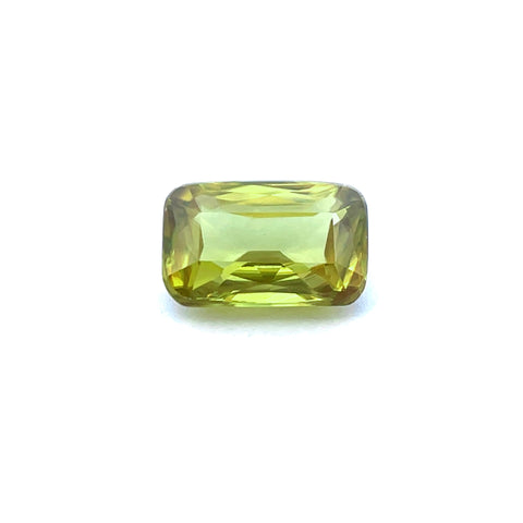 2.32cts Natural Green Sphene Gemstone - Cushion Shape - D25019