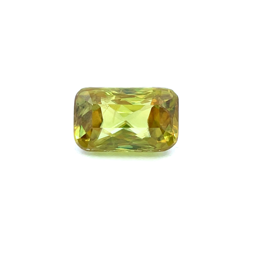 3.07cts Natural Green Sphene Gemstone - Cushion Shape - D25023