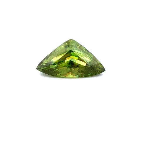 2.69cts Natural Green Sphene Gemstone - Trilliant Shape - D25026