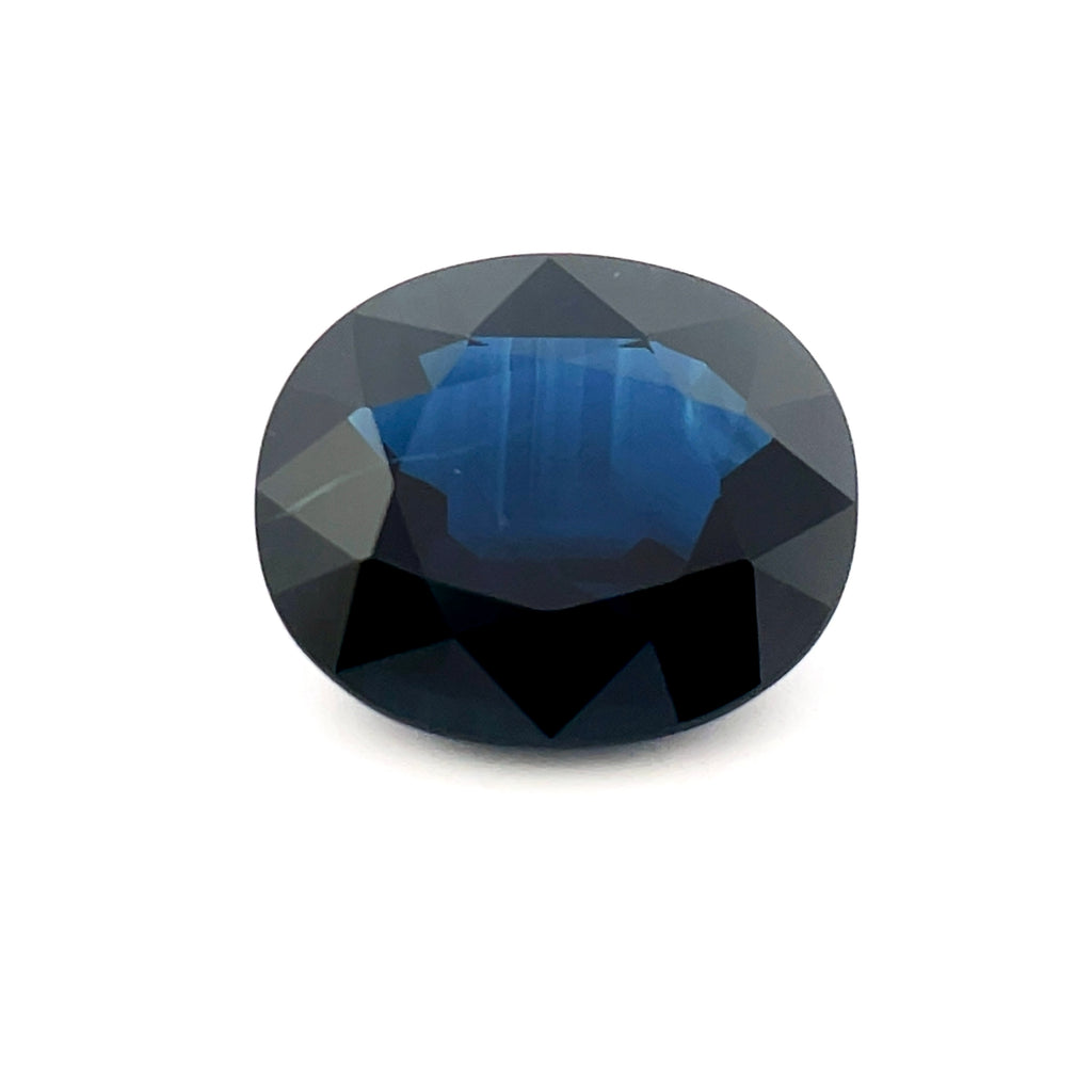 7.78cts Natural Heated Blue Sapphire Gemstone - Oval Shape - D25114