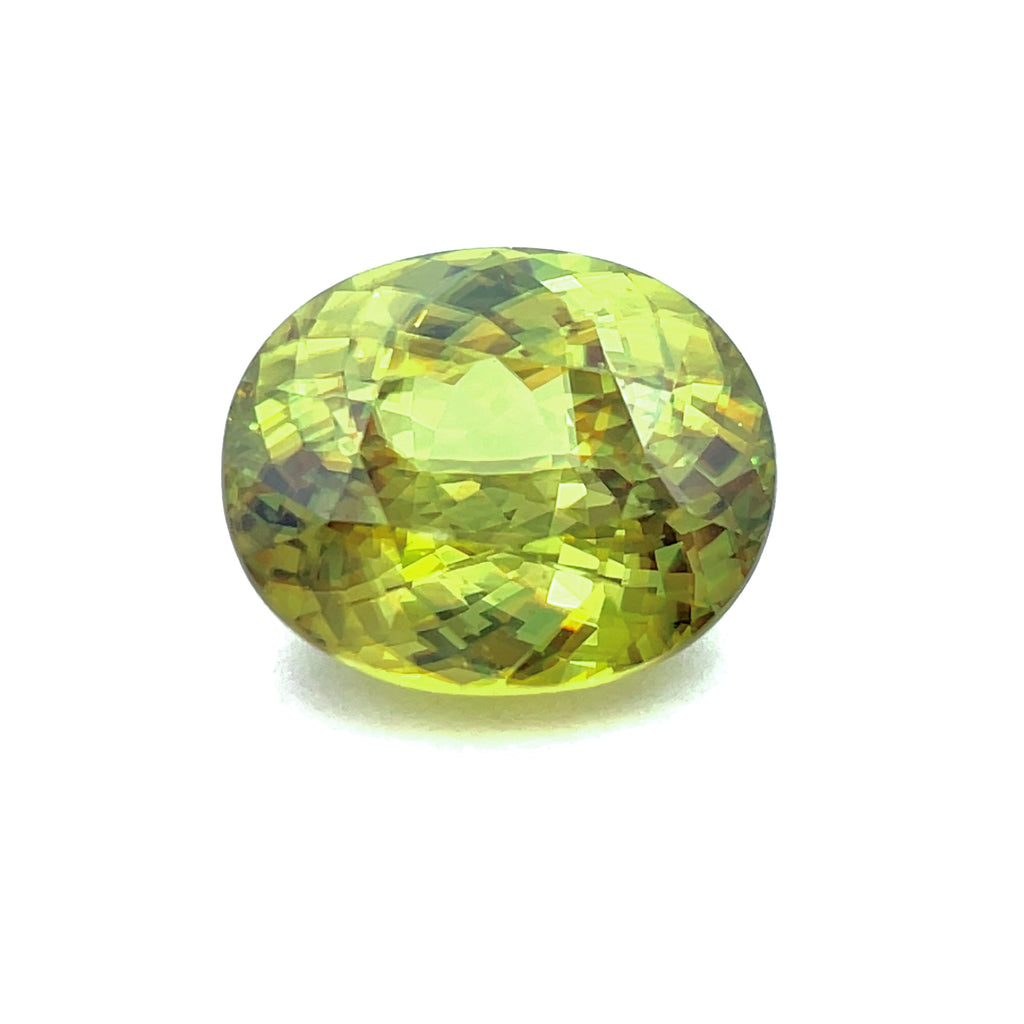 8.57cts Natural Green Sphene Gemstone - Oval Shape - D25140