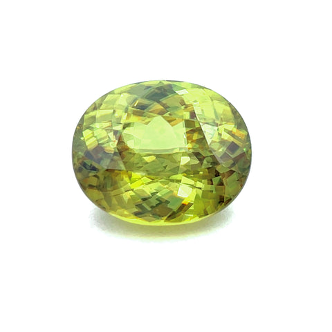 8.57cts Natural Green Sphene Gemstone - Oval Shape - D25140