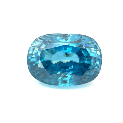 20.94 cts Natural Gemstone Blue Zircon from Cambodia - Oval Shape - P48023