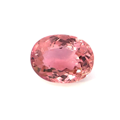 3.96cts Natural Gemstone Peachy Pink Tourmaline - Oval Shape - VR-1