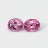 4.94 cts Natural Gemstone Unheated Pink Sapphire Pair - Oval Shape - 23281RGT - GIA Certified
