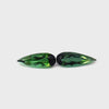 2.00 cts Natural Green Tourmaline Gemstone Pair - Pear Shape - 23847RGT3