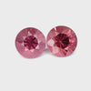 Pair of malaya garnet in round shape for earring