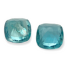 0.53cts Natural Madagascar Blue Grandidierite Gemstone Pair - Cushion Shape - 035RGT10