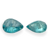 0.34cts Natural Madagascar Blue Grandidierite Gemstone Pair - Pear Shape - 035RGT6