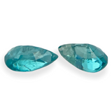 0.50cts Natural Madagascar Blue Grandidierite Gemstone Pair - Pear Shape - 035RGT7
