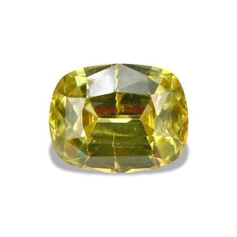 6.04cts Natural Unheated Golden Yellow Sphene Gemstone - Cushion Shape - 1131RGT