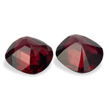2.44cts Natural Burma Red Spinel Pair - Cushion Shape - 1134RGT