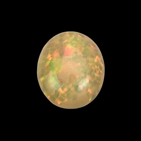 20.34cts Natural Welo White Opal Gemstone - Oval Shape - 1137RGT