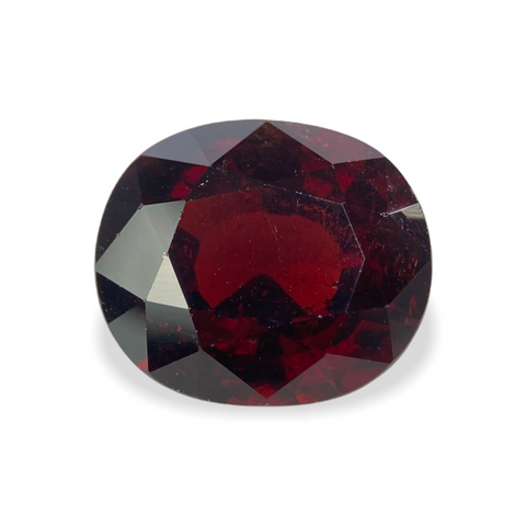 7.58cts Natural Red Rhodolite Garnet Gemstone Tanzania - Oval Shape - 1155RGT