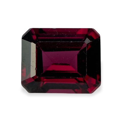 4.38cts Natural Red Rhodolite Garnet Gemstone Tanzania - Octagon Shape - 1159RGT