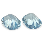 2.54cts Natural Blue Aquamarine Gemstone  - Oval Shape Pair - 1245RGT4