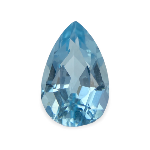 2.52cts Natural Blue Aquamarine Gemstones  - Pear Shape- 1247RGT2