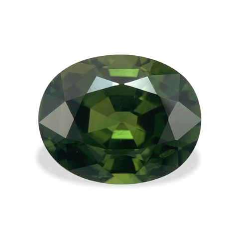 5.20cts Natural Gemstone Green Sapphire Heated - Oval Shape - 1289RGT