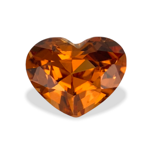 1.66cts Natural Gemstone Mandarin Spessartite Garnet - Heart Shape - 1301RGT