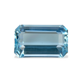 9.43 cts Natural Arctic Blue Aquamarine Gemstone - Octagon Shape -1370RGT