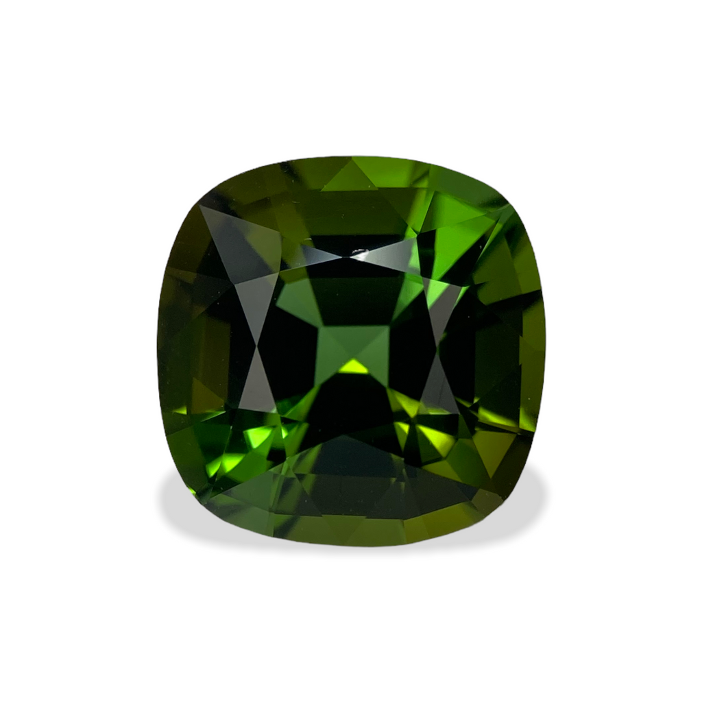 5.67 cts Natural Green Tourmaline Gemstone - Square Cushion Shape -22289RGT