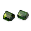 9.26cts Natural Green Tourmaline Gemstone Pair  - Asscher Shape - 1426RGT