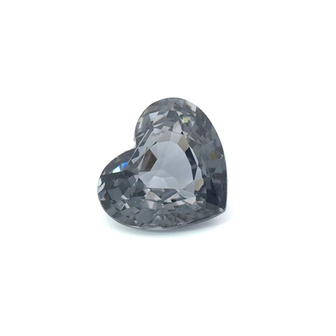 3.38 cts Natural Gemstone Metallic Grey Spinel - Heart Shape - 1521RGT