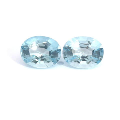 oval aquamarine pair