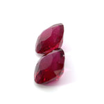 16.84 cts Natural Gemstone Red Rubellite Pair - Cushion Shape - 22354RGT