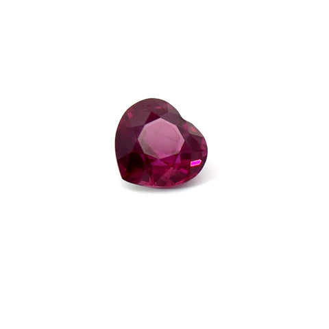 2.80 cts Natural Heated Red Ruby Siam - Heart Shape - 23186RGN