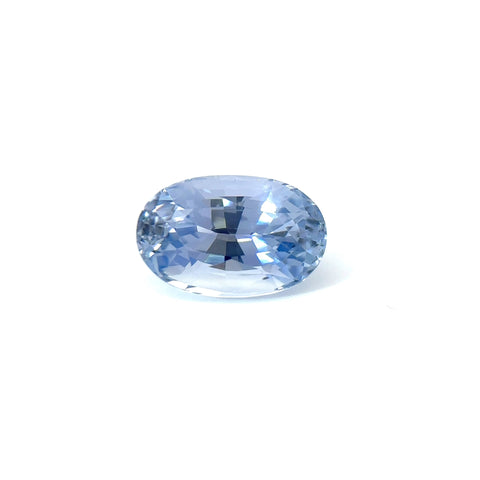 4.22cts Natural Unheated Pastel Blue Sapphire - Oval Shape - 23188RGN