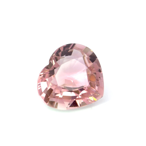 9.70 cts Natural Gemstone Pastel Pink Tourmaline - Heart Shape - 23215RGT