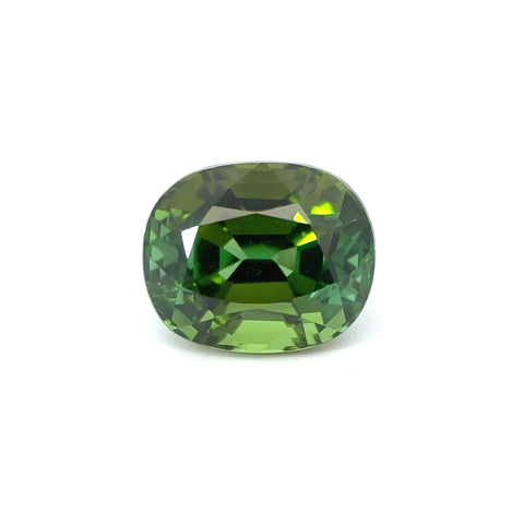 6.92 cts Natural Olive Green Tourmaline Gemstone - Cushion Shape - 23299RGT