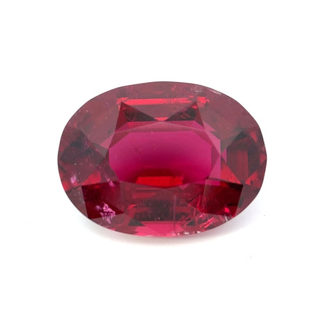 8.50 cts Natural Gemstone Red Rubellite - Oval Shape - 23317RGT