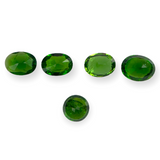 8.33cts Natural Green Chrome Tourmaline Lot - Mix Shape - 5pcs - 636RGT