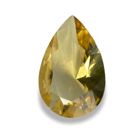 4.12cts Natural Yellow Beryl - Pear Shape - 663RS